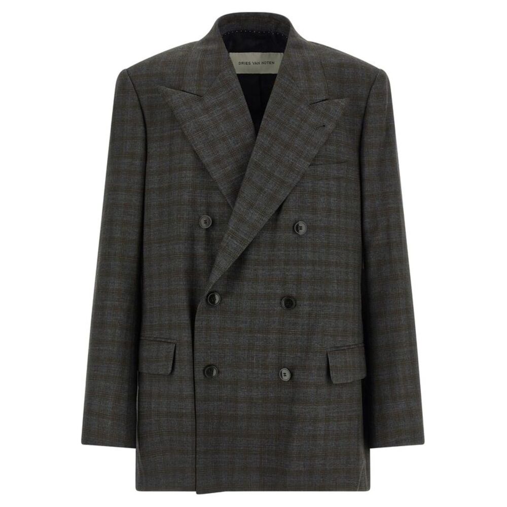 Dries Van Noten Gray Wool Men's Blazer